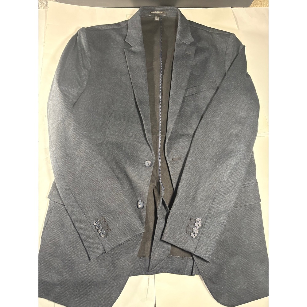 Banana Republic Men's Blazer 42L Large Slim Fit Navy Sport Coat Jacket‎ 2-Button
